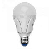 Лампа светодиодная (UL-00002004) E27 10W 6500K груша матовая LED-A60 10W/DW/E27/FR PLP01WH