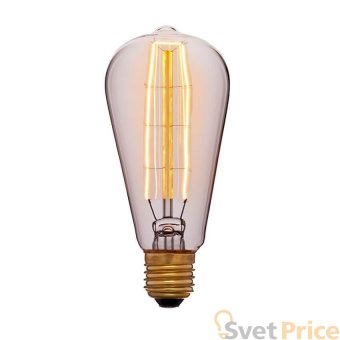 Лампа накаливания E27 40W золотая 053-563