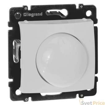 Диммер поворотный Legrand Valena 400W белый 770061