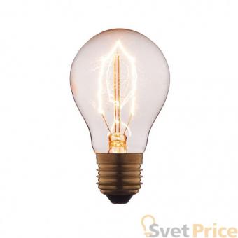 Лампа накаливания E27 40W груша прозрачная 1001