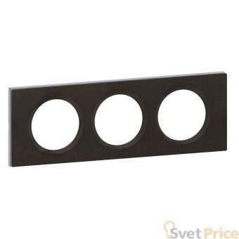 Рамка 3-постовая Legrand Celiane ардезия 069373