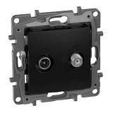 Розетка TV-SAT Legrand Etika антрацит 672657