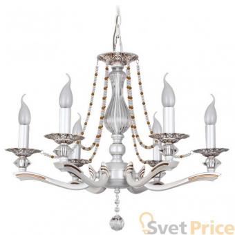 Подвесная люстра IDLamp Eloisa 259/6-Whiteplatina