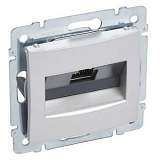 Розетка компьютерная RJ45 Legrand Valena STP10 GIGA алюминий 770272