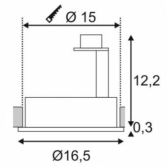 Встраиваемый светильник SLV New Tria Round ES111 113550