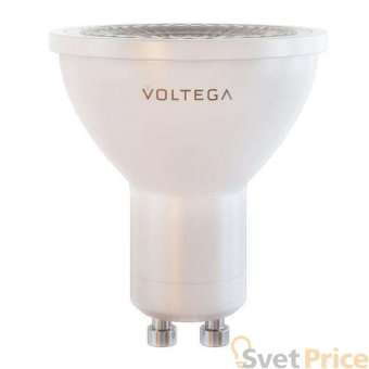 Лампа светодиодная Voltega GU10 7W 2800К прозрачная 7060