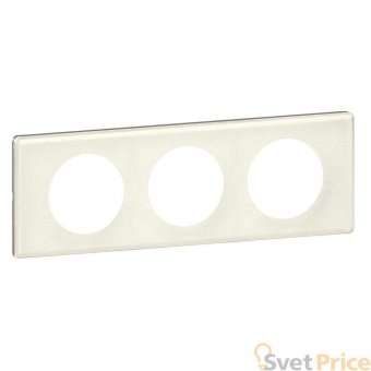 Рамка 3-постовая Legrand Celiane белая феерия 069353