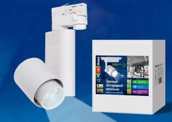 Трековый светодиодный светильник (UL-00004077) Uniel ULB-M09H-50W/4000К White