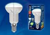 Лампа светодиодная (UL-00000938) E14 6W 4500K рефлектор матовый LED-R50-6W/NW/E14/FR PLP01WH