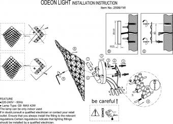 Настенный светильник Odeon Light Pavia 2599/1W