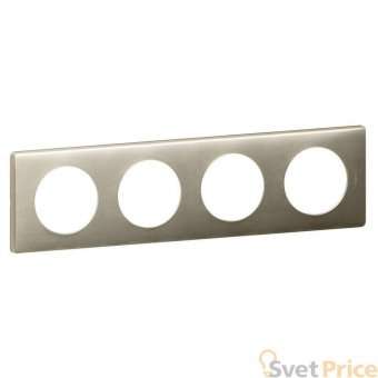 Рамка 4-постовая Legrand Celiane титан 068904