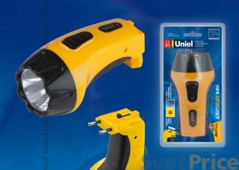 Фонарь светодиодный с зарядкой от сети Uniel (09048) аккумуляторный S-RB011-BA Yellow