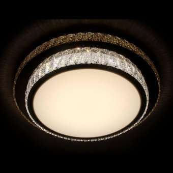 Потолочный светодиодный светильник Ambrella light Orbital Crystal F95 CH/CL 72W D600