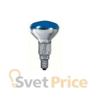 Лампа накаливания рефлекторная R50 Е14 25W синяя 20124