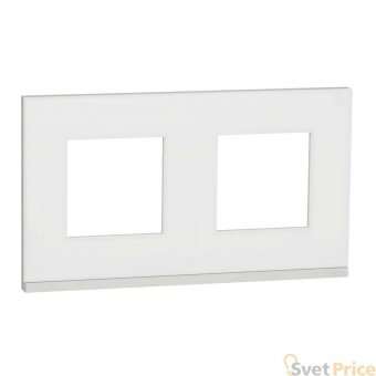 Рамка 2-постовая Schneider Electric Unica New NU600489