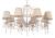 Подвесная люстра Crystal Lux Gloria Gold SP8 страна Испания Подвесная люстра Crystal Lux Gloria Gold SP8
