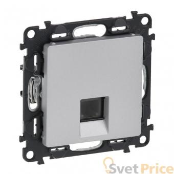 Телефонная розетка RJ11 Legrand Valena Life алюминий 753638