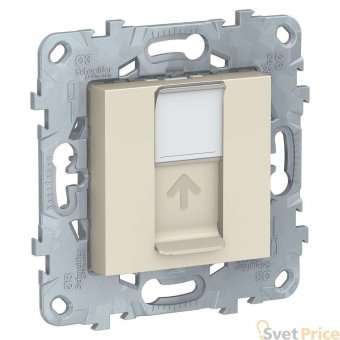 Розетка компьютерная RJ45 Schneider Electric Unica New Cat. 5е UTP NU541144