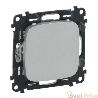 Заглушка с суппортом Legrand Valena Allure алюминий 755187