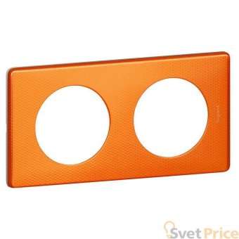 Рамка 2-постовая Legrand Celiane оранж пунктум 068762