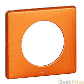 Рамка 1-постовая Legrand Celiane оранж пунктум 068761