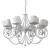Подвесная люстра Crystal Lux Elena White SP8 страна Испания Подвесная люстра Crystal Lux Elena White SP8
