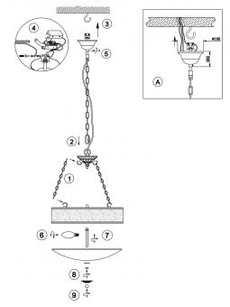 Подвесной светильник Odeon Light Sagitta 2669/4
