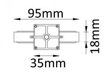 Соединитель линейный однофазный Crystal Lux CLT 0.211 01 WH