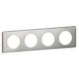 Рамка 4-постовая Legrand Celiane сильвер пунктум 068724