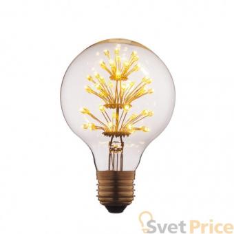 Лампа светодиодная E27 3W шар прозрачный G8047LED