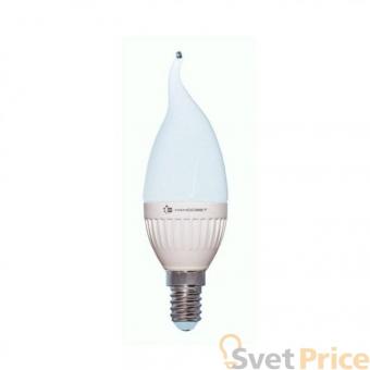 Лампа светодиодная E14 6,5W 4000K свеча на ветру матовая LC-CDT-6.5/E14/840 L217