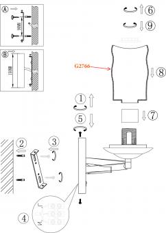 Бра Odeon Light Brin 2766/1W