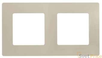 Рамка 2-постовая Legrand Etika слоновая кость 672512