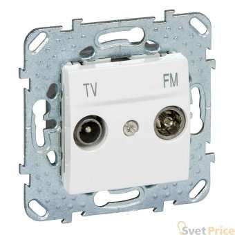 Розетка TV-FM проходная Schneider Electric Unica MGU5.453.18ZD