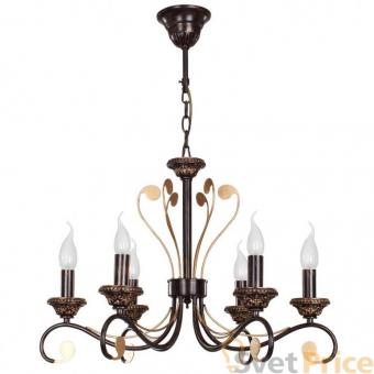 Подвесная люстра IDLamp Riccarda 261/6-Blackplatina