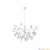 Подвесная светодиодная люстра Crystal Lux Evita SP63 White/Transparent