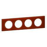 Рамка 4-постовая Legrand Celiane смальта кармин 069474