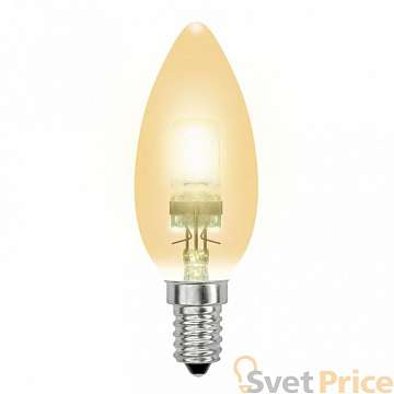 Лампа галогенная (04119) E14 42W свеча золотоая HCL-42/CL/E14 candle gold