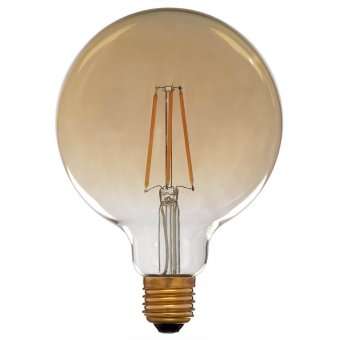 Лампа светодиодная филаментная диммируемая E27 4W 2200K золотая 57-165