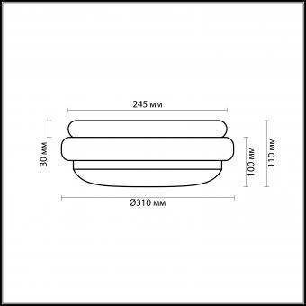Настенный светильник Odeon Light Baha 2403/2C