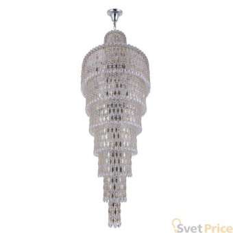 Каскадная люстра Crystal Lux Lirica SP40 D700 Chrome/Gold-Transparent