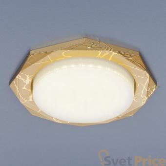 Встраиваемый светильник Elektrostandard 1065 GX53 GD золото 4690389076206