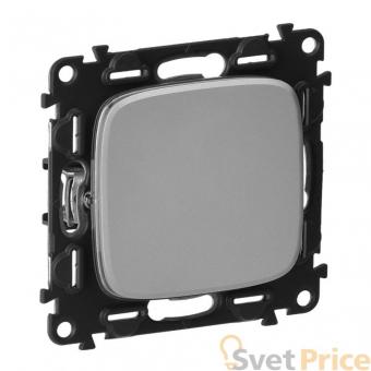 Переключатель одноклавишный Legrand Valena Allure 10А 250В алюминий 752906