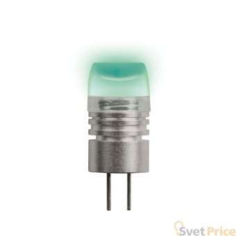 Лампа светодиодная (05858) Uniel G4 0,8W прозрачная LED-JC-12/0,8W/GREEN/G4
