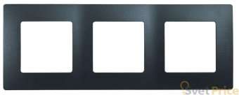 Рамка 3-постовая Legrand Etika антрацит 672583