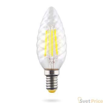Лампа светодиодная филаментная Voltega E14 6W 2800К прозрачная VG10-CC1E14warm6W-F 7027