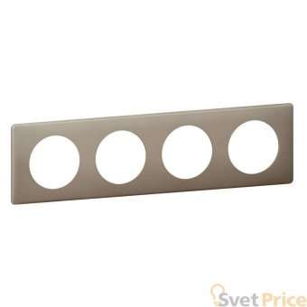 Рамка 4-постовая Legrand Celiane грэй перкаль 066724