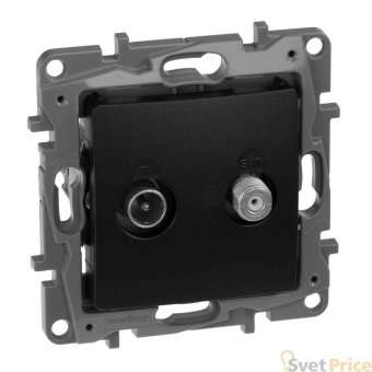 Розетка TV-SAT Legrand Etika антрацит 672657