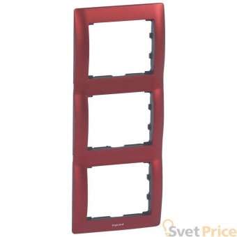 Рамка 3постовая Legrand Galea Life волшебный красный 771907