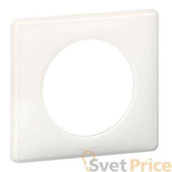 Рамка 1-постовая Legrand Celiane белый глянец 066631
